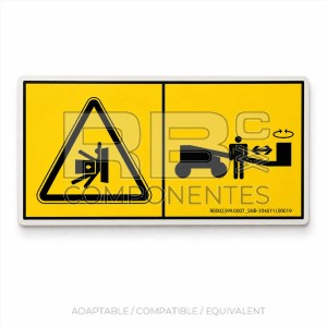 ADH. SNB 104011100019 RIESGO APLAST. 150x75mm