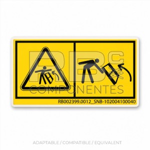 ADH. SNB 102004100040 RIESGO DE GOLPE 60x30mm