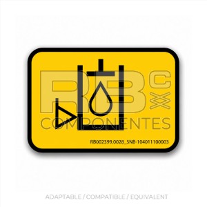 ADH. SNB 104011100003 NIVEL DE ACEITE BAJO 40x25mm