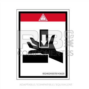 ADH. PELIGRO APLASTAMIENTO MANO PARA MAQ. HL