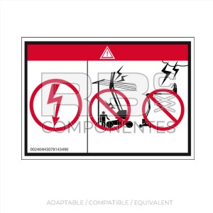 DECAL DANGER OF ELECTROCUTION