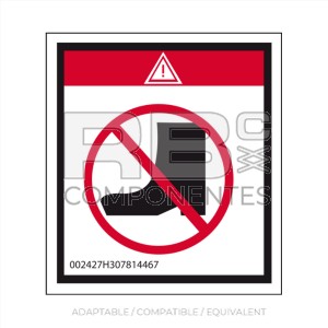 DECAL DANGER CRUSHING FOR  REF HL  307814467