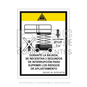 DECAL FOR REF 307P21615A