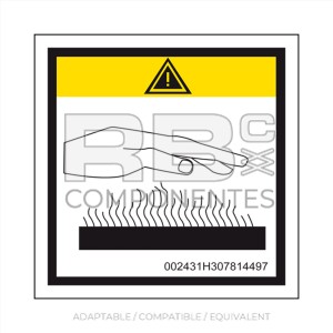 DECAL RISK OF BURN