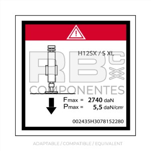 DECAL LOAD ON STABILIZER FOR 12SXL