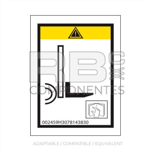 DECAL FORKS LOCATION FOR  REF HL  307814383B