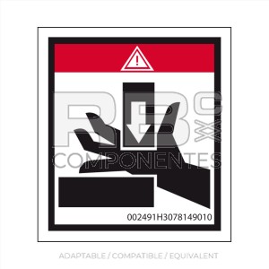 DECAL DANGER OF CRUSHING-SCISSOIRS