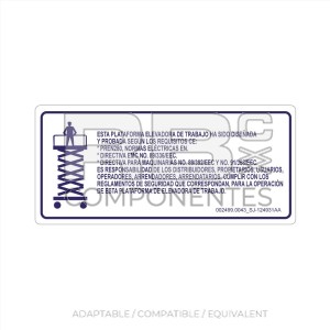COMPATIBLE DECAL  REF. SJ. 124931AA