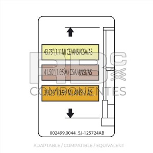 COMPATIBLE DECAL  REF. SJ. 125724AB