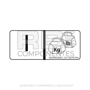DECAL AD/CO/EQ SJ 130797 AA