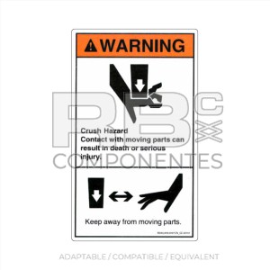 DECAL COMPATIBLE WITH GE 28161 ENGLISH