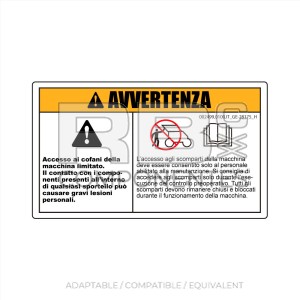 DECAL COMPATIBLE WITH GE 28175 ITALIAN