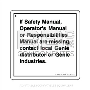 DECAL COMPATIBLE WITH GE 28176