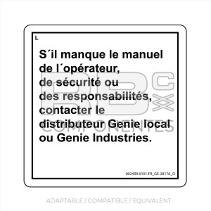 DECAL COMPATIBLE WITH GE 28176