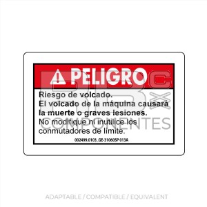 ADH. RIESGO DE VOLCADO 65X25mm