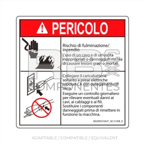 DECAL COMPATIBLE WITH GE 31508 ITALIAN
