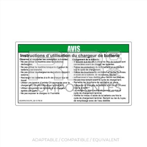 DECAL COMPATIBLE WITH GE 31785 B FRENCH