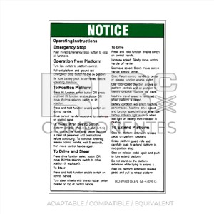 COMPATIBLE DECAL REF GE-43090 G
