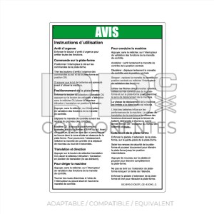 COMPATIBLE DECAL REF GE-43090FR G