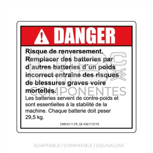 COMPATIBLE DECAL  REF.GE 43617FR_017A