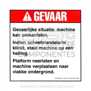 COMPATIBLE DECAL REF GE-44736DU 057B NL