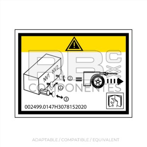 DECAL DEFREINAGE COMPATIBLE HL COMP8, 8W, 10