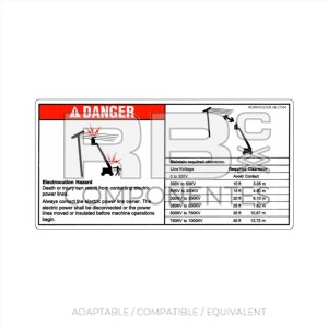 DECAL COMPATIBLE WITH GE 27564 C ENGLISH