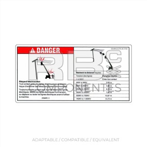 DECAL COMPATIBLE WITH GE 27564 C FRENCH