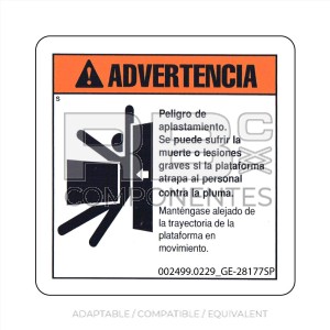 DECAL COMPATIBLE WITH GE 28177