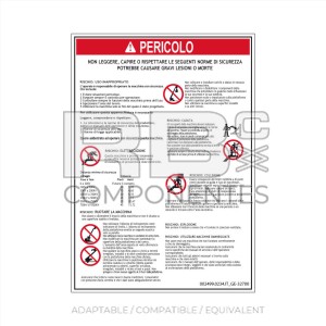 COMPATIBLE DECAL REF GE 32700 IT