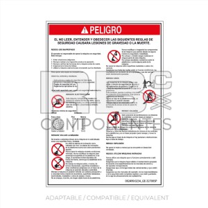 COMPATIBLE DECAL REF GE 32700 SP
