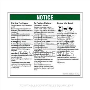 COMPATIBLE DECAL REF GE-43647 E