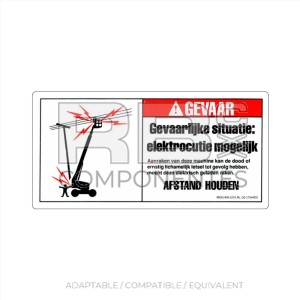 DECAL COMPATIBLE WITH GE 27564 024B DUTCH
