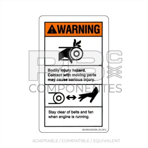 DECAL COMPATIBLE WITH GE 28162 C ENGLISH