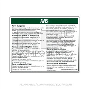 COMPATIBLE DECAL REF GE-35540FR