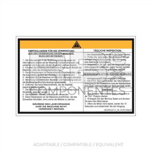 OPERATING INSTRUCTIONS (GERMAN) 210X140mm