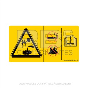 DECAL SYMBOL BATTERY SAFETY