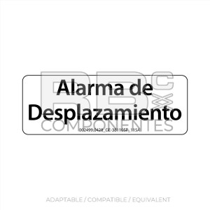 ADH. ALARMA DE DESPLAZAMIENTO 74x27mm