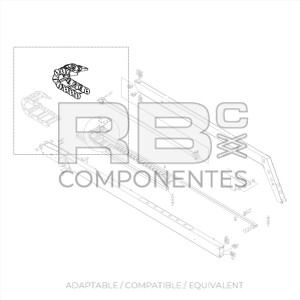 COMPLETE CABLE TRACK COMPATIBLE JL 1001099837