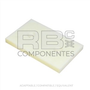 WEAR PAD 160X100X12,5mm (RECTANGULAR)
