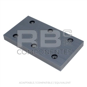 WEAR PAD 20X120X20,5mm (RECTANGULAR)