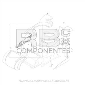 REAR HOOD COMPATIBLE HL 154A146700