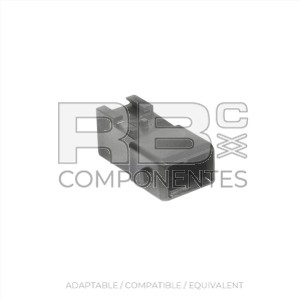 WATERPROOF BLACK MALE CONNECTOR 2 PINS