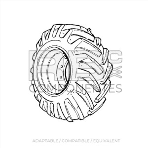 ADAPTABLE  WHEELJL 0253088, LH, 12-16.5 PR12