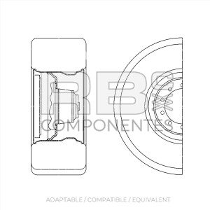 ADAPT WHEEL REF 2601602810 , 445-65 D22.5 PR18