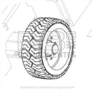 WHEEL 22X9X17 Z33 ADAPTABLE  REF 823876
