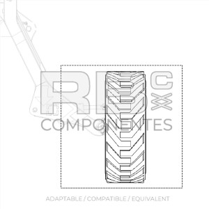 445D50/710, LH ADAPTABLE WHEEL REF GE T111702
