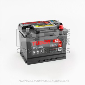 TUDOR TECHNICA 62AH STARTER BATTERY 242x175x190