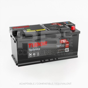 TUDOR TECHNICA 110AH STARTING BATTERY 392x175x190